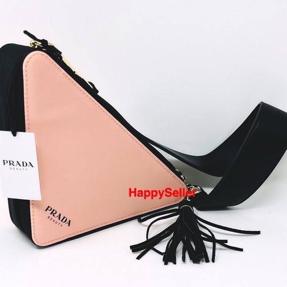 Prada Purse Triangle Pouch Converted to Crossbody Converted Adjustable Strap NEW - Picture 7 of 12
